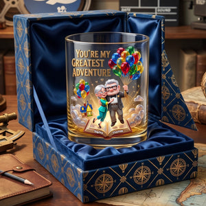 Forever Love Adventure Round Glass - Personalized Gifts For Couples 06tylu160626
