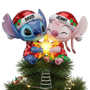 Personalized Gifts For Couple Acrylic Christmas Tree Topper 01pgtn171125