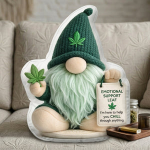 Funny Emotional Support Gnome Pillow - Personalized Gifts For Smoking Lover Pillow 03TOLU270326