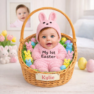 Baby First Easter Acrylic Plaque Custom Photo Gifts For Parents 01HULU110326