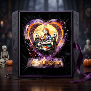 Spooky Mom And Kids Light Box - Personalized Gifts For Mother's Day Acrylic Light Box 02OHLU070426