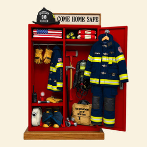 Firefighter’s Gear Locker Acrylic Plaque - Personalized Gifts For Firefighter 04QHTN060625-Homacus