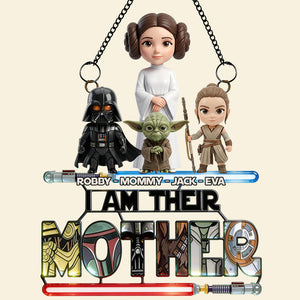 Universe Mom And Kids Layer Suncatcher - Personalized Gifts For Mother's Day Suncatcher Ornament 01NADT030426