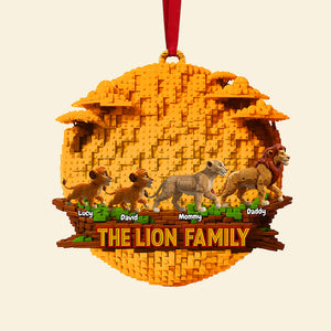 Christmas Family Ornament - Personalized Gift For Family Christmas Ornament 02OHTA151025