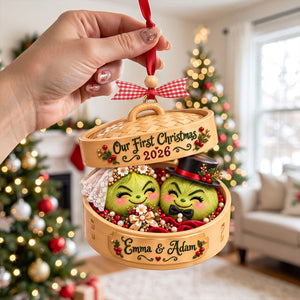 Our First Christmas Dumpling Couple Ornament - Personalized Gifts For Couple 05TOTN191026