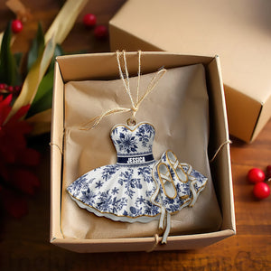 Blooming Ballet Dress Ornament - Personalized Gifts For Ballerina 02PGLU111025
