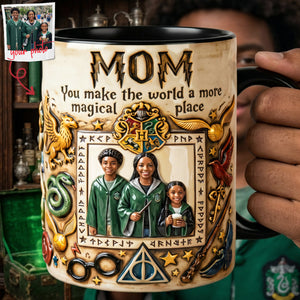 You Make The World More Special Accent Mug - Custom Photo Gifts For Moms 01huta110426