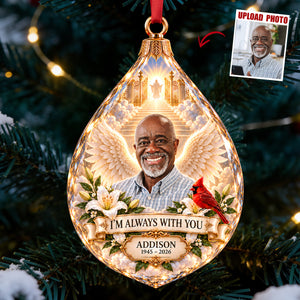 Memorial Heaven Acrylic Ornament - Custom Photo Memorial Gifts 02hadt131026