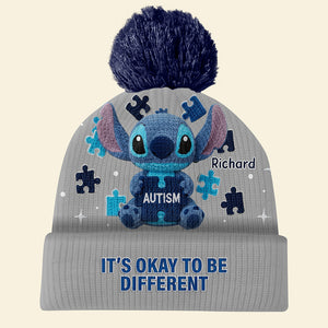 Autism Awareness Bobble Beanie Hat – Personalized Gifts For Kids 04naqn021025