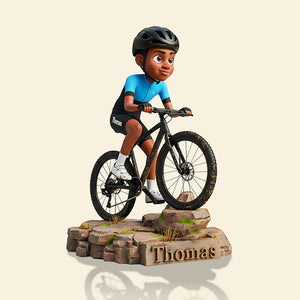 Teenager Riding Bicycle Plaque - Custom Photo Gifts For Bicycle Lovers 02pata290825