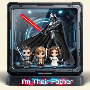 Cosmic Dad And Kids Acrylic Plaque - Personalized Gifts For Dad 042huqn310326
