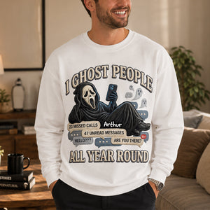 Ghosting All Year Shirt - Personalized Funny Gifts For Horror Movie Lovers 01todh140826