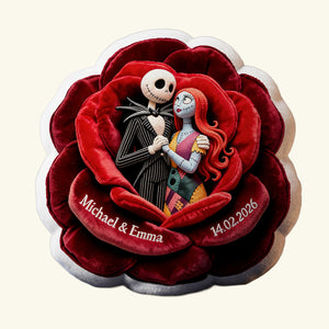Dark Love In Bloom Pillow - Personalized Gift For Couples 03TTTA201026