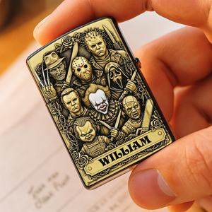 Terrifying Faces Movie Lighter - Personalized Gift For Horror Fans 03OHLU190825