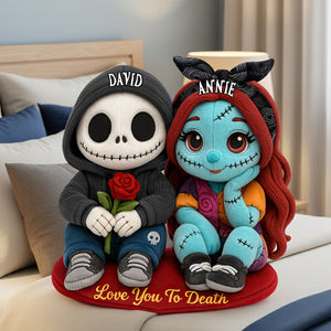 Spooky Cute Couples Pillow - Personalized Gifts For Couples 08HULU111125