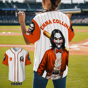 Horror Slashers Baseball Jersey Shirt - Personalized Gifts For Horror Lovers 06PGLU080925