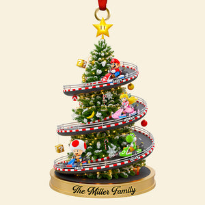 Racing Family Christmas Tree Ornament Personalized Gifts For Family 01NADT290925