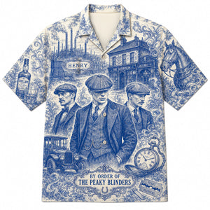 Toile de Jouy Hawaiian Shirt - Personalized Gifts 03hatn040726