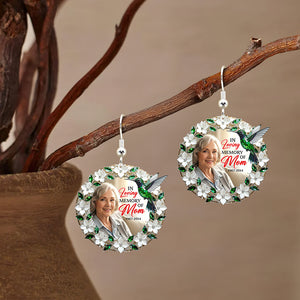 Hummingbird from Heaven Earrings – Custom Photo Gift in Memory of a Loved One 01qhqn310725