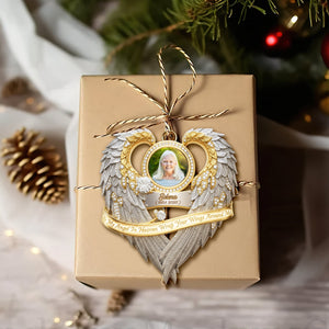 Angel In Heaven Memorial Ornament - Personalized Custom Photo Heaven Gift 07HULU230925