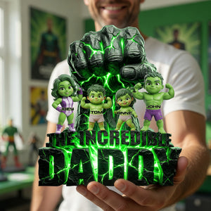 The Strongest Dad Acrylic Plaque - Personalized Gifts For Dads 02palu020526
