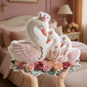 Mother Swan Love Her Baby Custom Shape Pillow - Personalized Gifts For Moms 04pglu160326