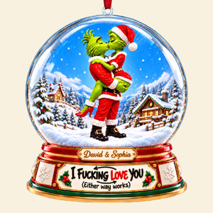 Furry Naughty Couple Ornament - Personalized Christmas Gifts For Couples 05tyta161026