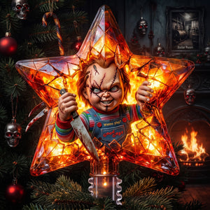 Terrifying Surprise Star Tree Topper, Personalized Gifts 04qhlu080826