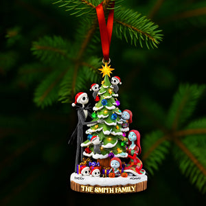 Gothic Christmas Family Ornament - Personalized Gifts For Family 01PALU200925