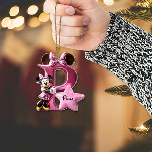 Custom Alphabet Letter Gifts For Couple Acrylic Christmas Ornament 01OHMH261024 - Ornament - GoDuckee