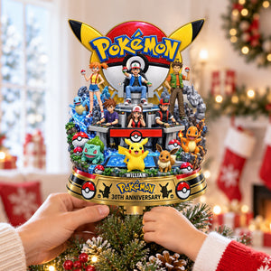30th Anniversary Acrylic Christmas Tree Topper - Personalized Gifts For Game Lovers 01ohqn190926