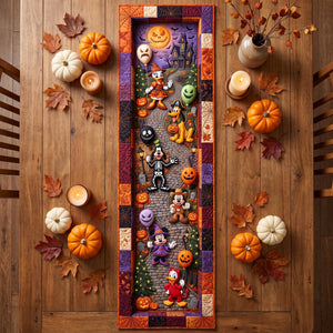 Ghoul Friends Quilted Table Runner - Personalized Halloween Gifts 02PAQN130826