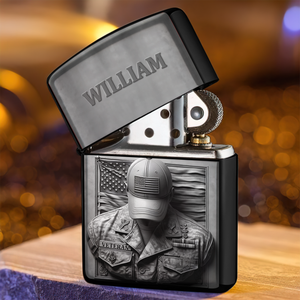Patriot Veteran Lighter - Personalized Gift For Veteran 08HULU190725