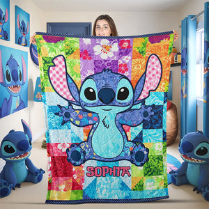 Cute Tropical Alien Blanket - Personalized Gifts For Movie Lovers 06NAQN230625