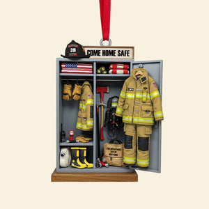 Firefighter Locker Ornament, Personalized Christmas Gifts For Firefighter 05qhtn040925