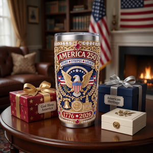 Patriotic 250 USA Tumbler - Personalized Anniversary Gifts 01TYLU110526