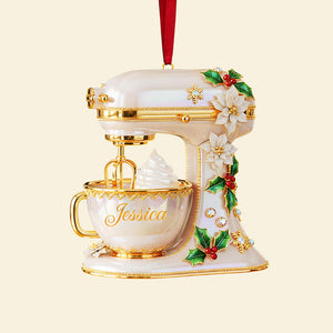 Personalized Gifts For Christmas, Baking Mixer Custom Shape Acrylic Ornament 02pgta091025