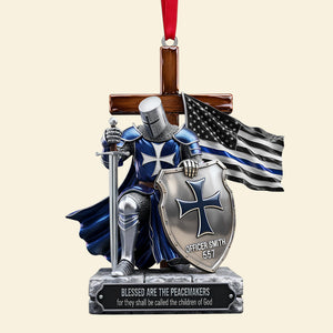 Police Knight Under God Ornament, Personalized Gifts For Police Officer, Captain, Sheriff,... 04qhtn131025