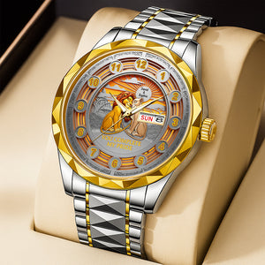 Love & Pride Men's Stainless Steel Watch – Personalized Gift for Him 02ohqn260725