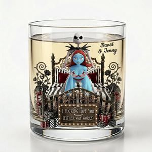 Naughty Couple Round Glass - Personalized Gifts For Couple 01ohtn100626