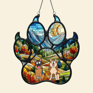 Funny Dog Suncatcher - Personalized Gifts For Dog Lovers 01ohta130825