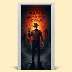 Horror Character Door Cover - Personalized Gifts For Horror Lovers 02pgta200825