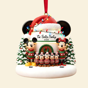 Cute Cartoon Family Personalized Gifts For Family Christmas Ornament 01totn271025