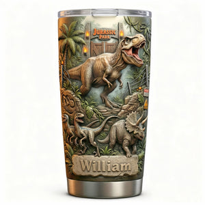 Dinosaur Tumbler Personalized Gifts For Dinosaur Lovers 01patn170126