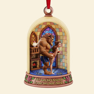 Naughty Couple Acrylic Christmas Ornament, Personalized Gifts For Couple 06ohta031125