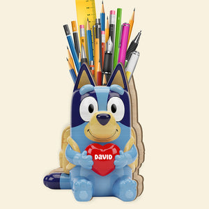 Back To School Wooden Pen Holder - Personalized Gifts For Kids 02naqn240725