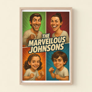 Custom Caricature Photo Personalized Gifts For Family 05natn210825