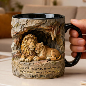 Romantic Wildlife Couple Coffee Mug – Personalized Gifts For Couple 05hylu130126