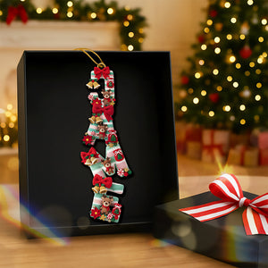 Crochet Reindeer Alphabet Ornament - Personalized Christmas Gifts 07paqn301025