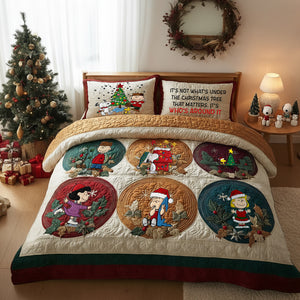 Festive Christmas Quilt Bed Set - Personalized Gifts For Cartoon Movie Fans 06QHLU170925